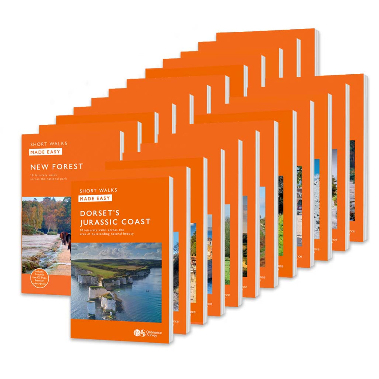 Ordnance Survey The Complete Set of Short Walks Made Easy Guidebooks ...